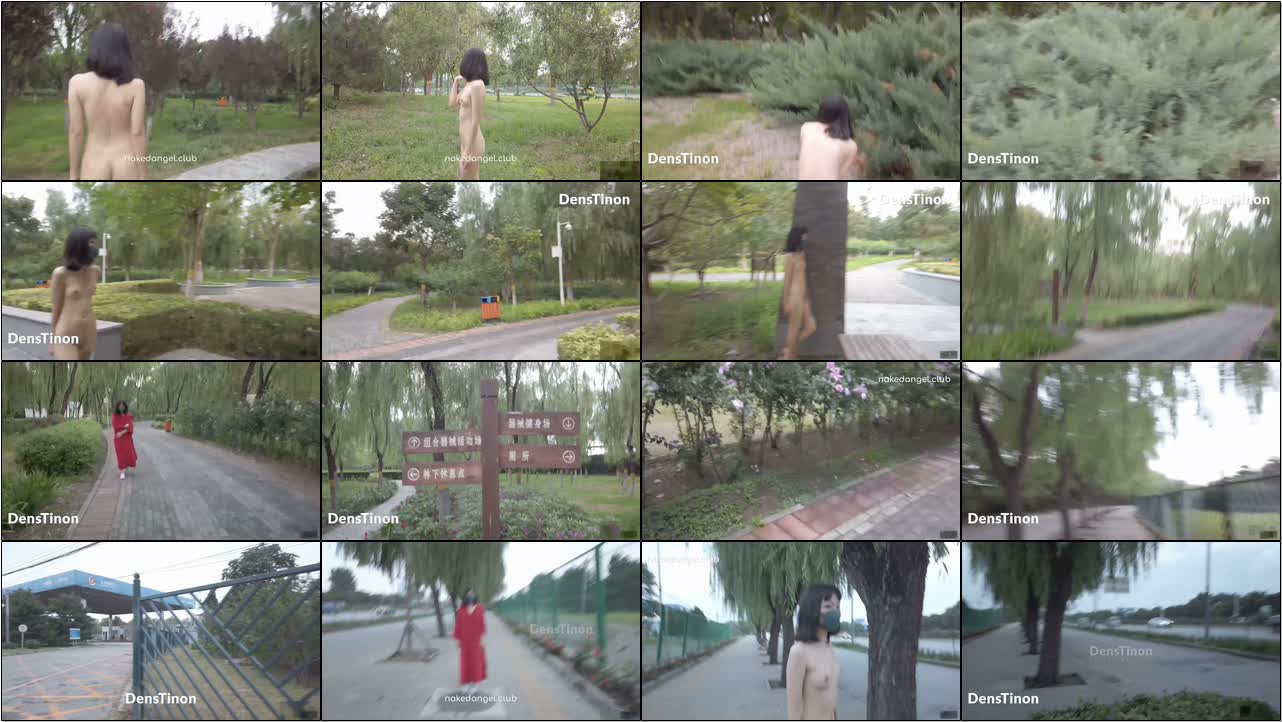 【北京天使】天使：Yuka 公园挑战极限大白天全裸露出